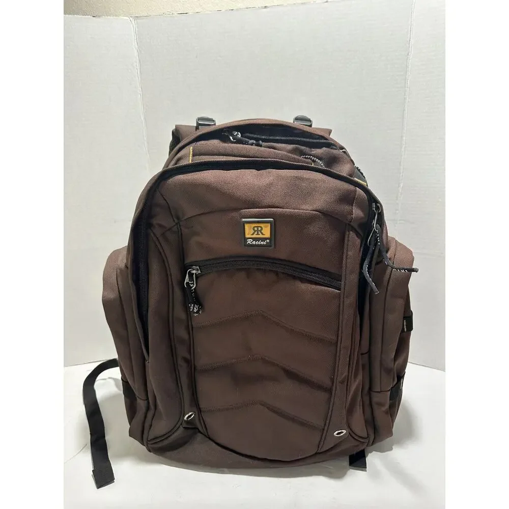 Racini Bags Sports Backpack Heavy‎ Duty Laptop Brown Med Large Great Quality
